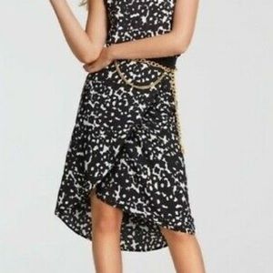 CAbi 5321 Dixon Skirt Faux Wrap Hi Low Size Large